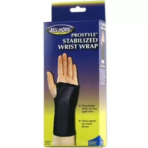 DJO 314LT - Bell-Horn ProStyle Stabilized Left Wrist Wrap, Universal 4" - 11" Wrist Circumference