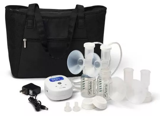 Double Electric Breast Pump Kit Ameda Mya™ Joy With Large Tote Bag