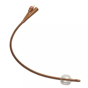 Dover Silver-coated 2-way Silicone Foley Catheter 20 Fr 30 Cc- 1 Each
