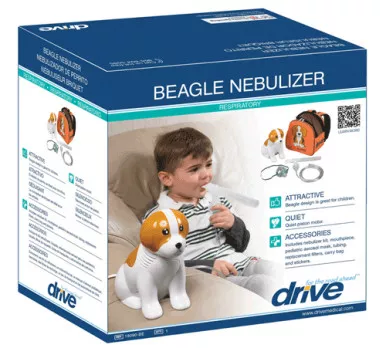 Drive Medical 18091-BE - Beagle Nebulizer with Reusable and Disposable Neb Kit