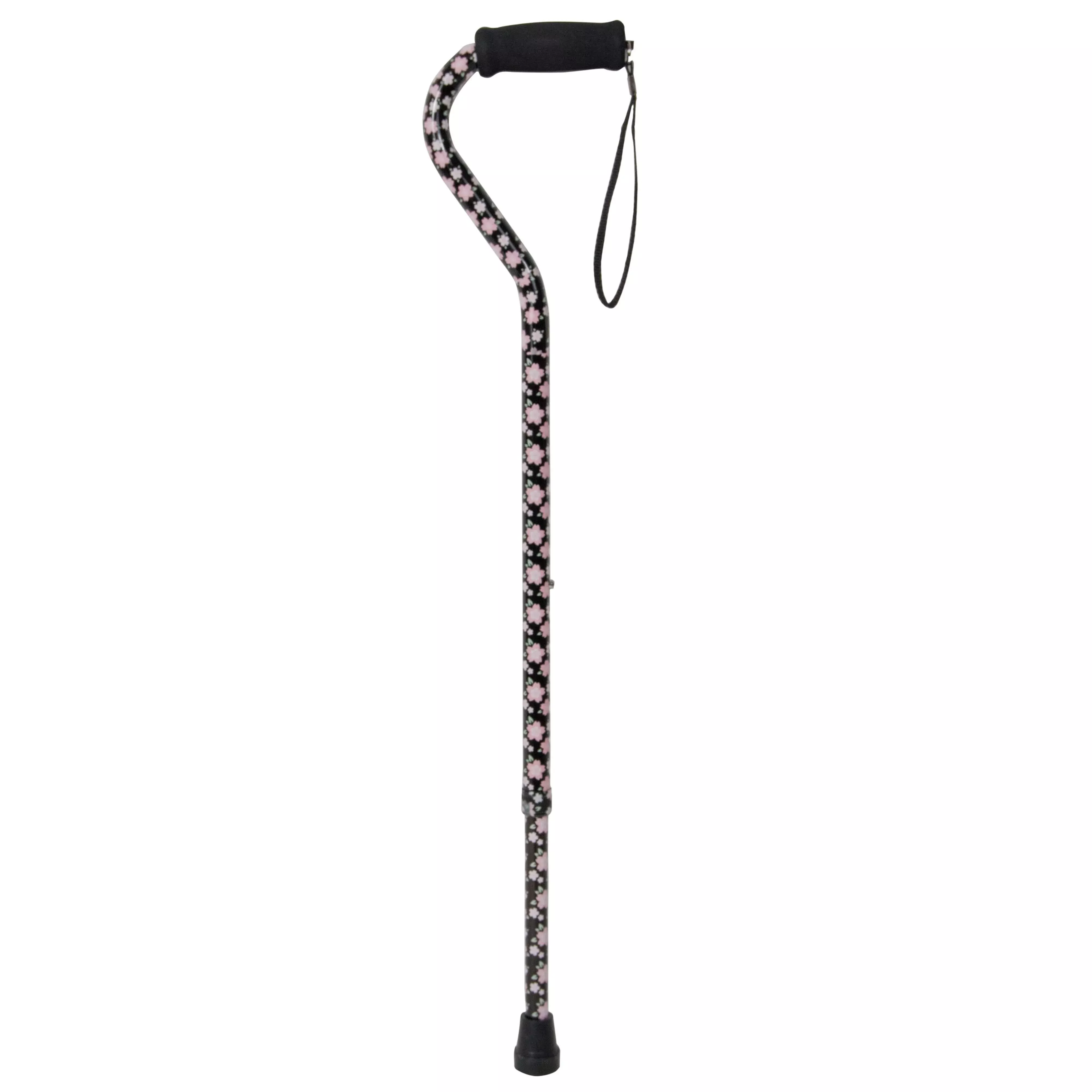 Drive Medical Foam Grip Offset Handle Walking Cane