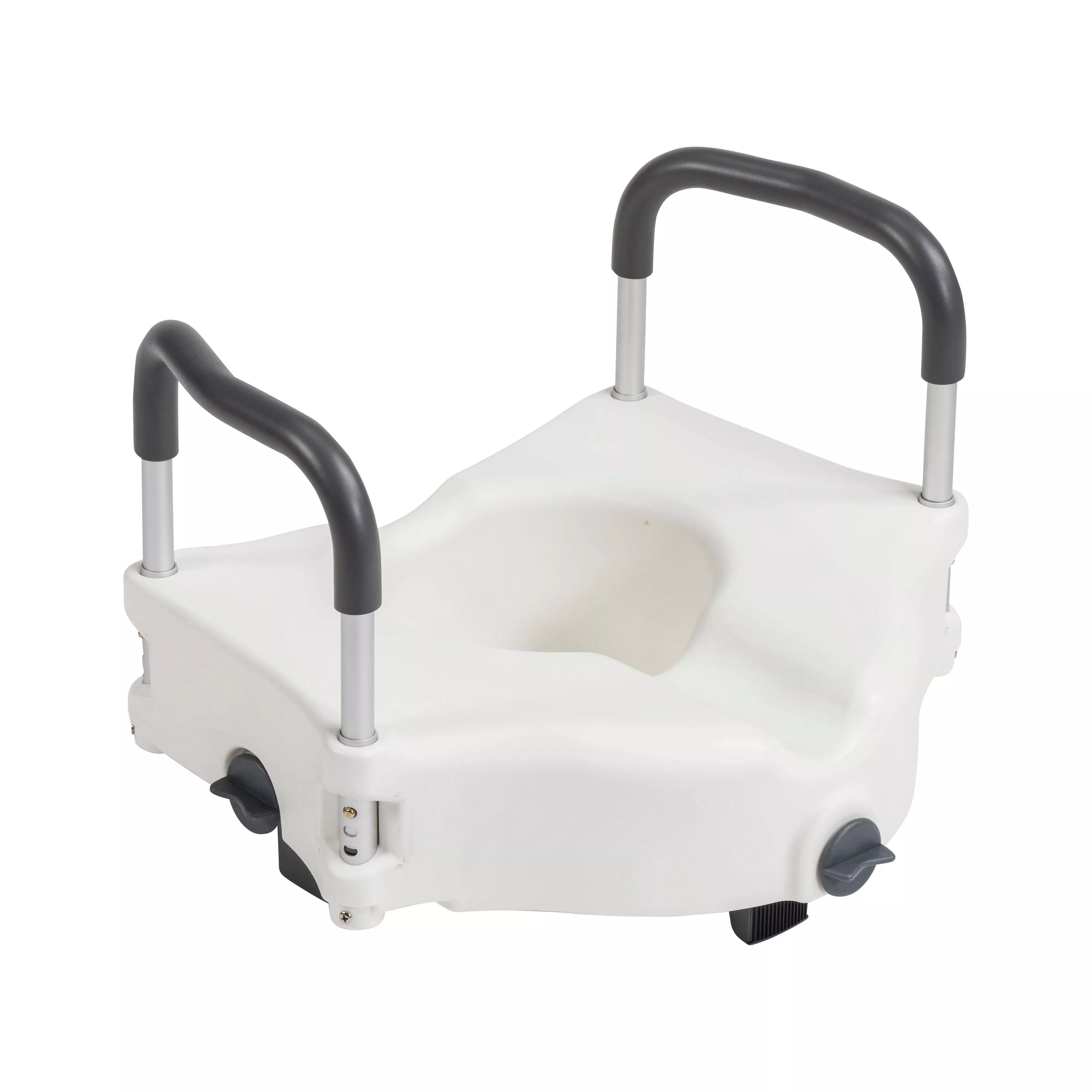 Drive Medical PreserveTech Secure Lock Raised Toilet Seat, 5" Height