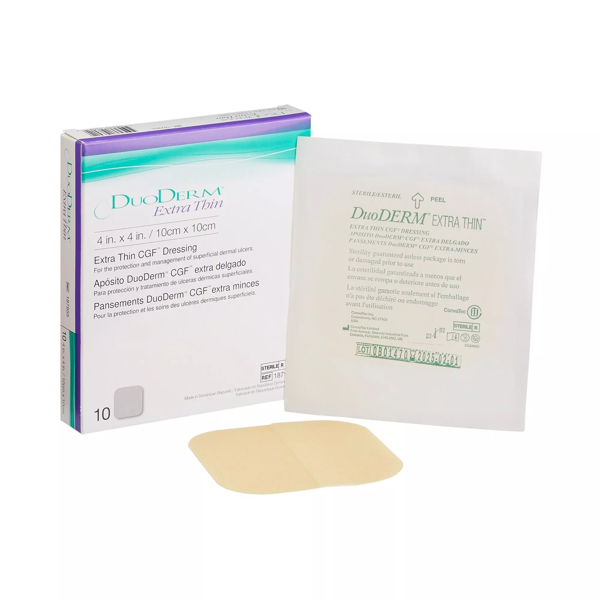 DuoDerm Extra Thin Hydrocolloid Dressing