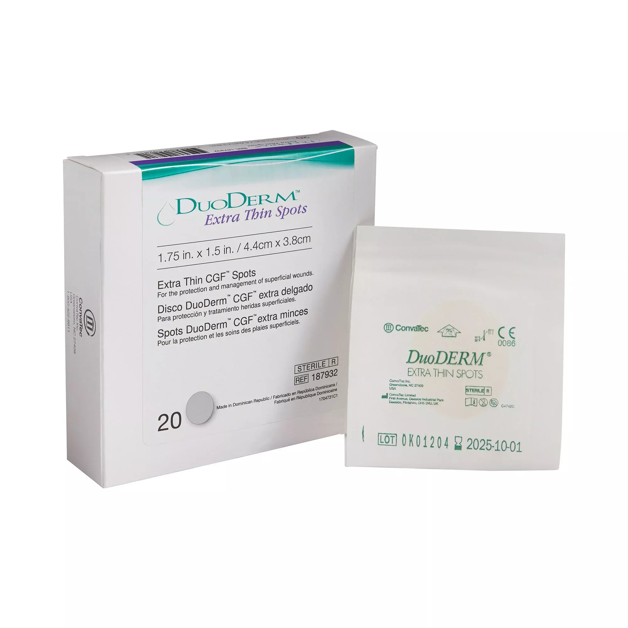 DuoDerm Extra Thin Spot Hydrocolloid Dressing