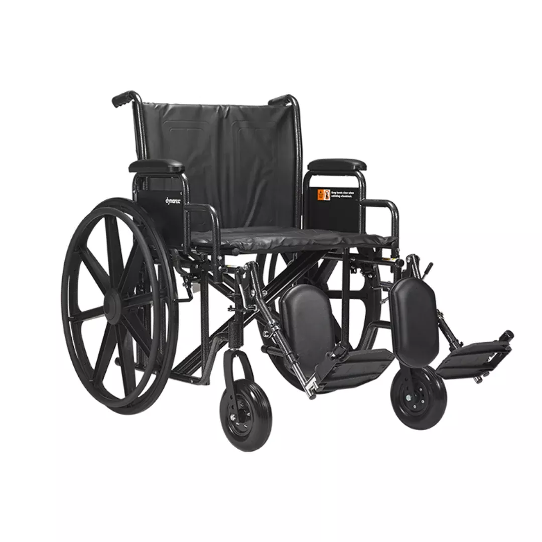 Dynarex Bariatric Wheelchair with Elevating Leg Rests