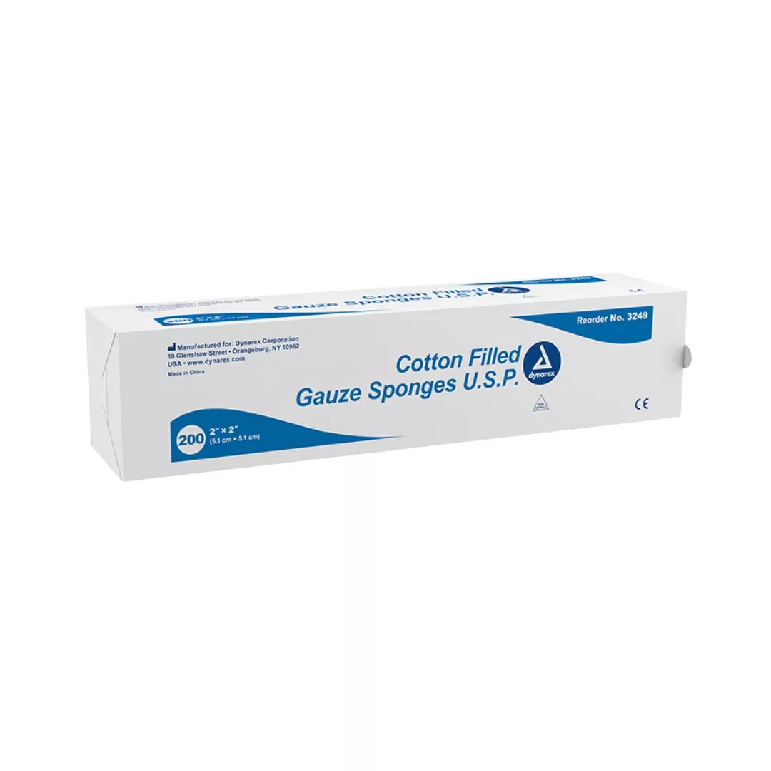 Dynarex Cotton Filled Gauze Sponge U.S.P.