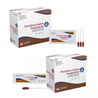 Dynarex Povidone Iodine Swabsticks