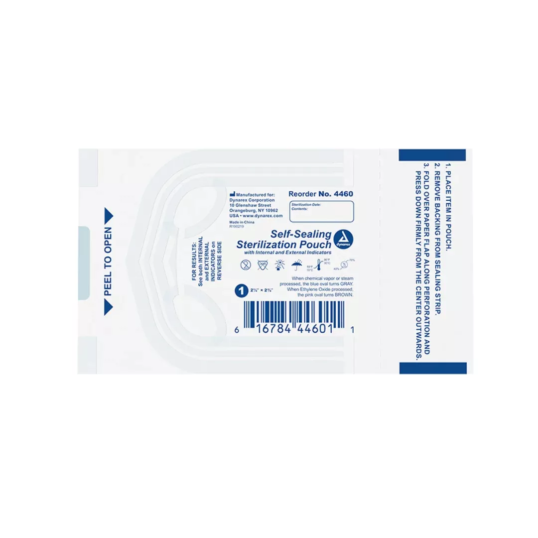 Dynarex Sterilization Pouches | Self-Sealing Instrument Pouches