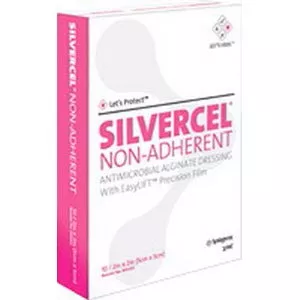 EA/1 - Silvercel Non-Adherent Antimicrobial Alginate Dressing 4-1/4" x 4-1/4"Manufacturer #: 900404