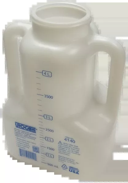 Ea/1 Urinary Drainage Bottle, SizeX-Large.