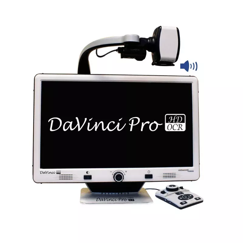 Enhanced Vision DaVinci Pro All-in-One HD Video Magnifier - Full Page Text-to-Speech