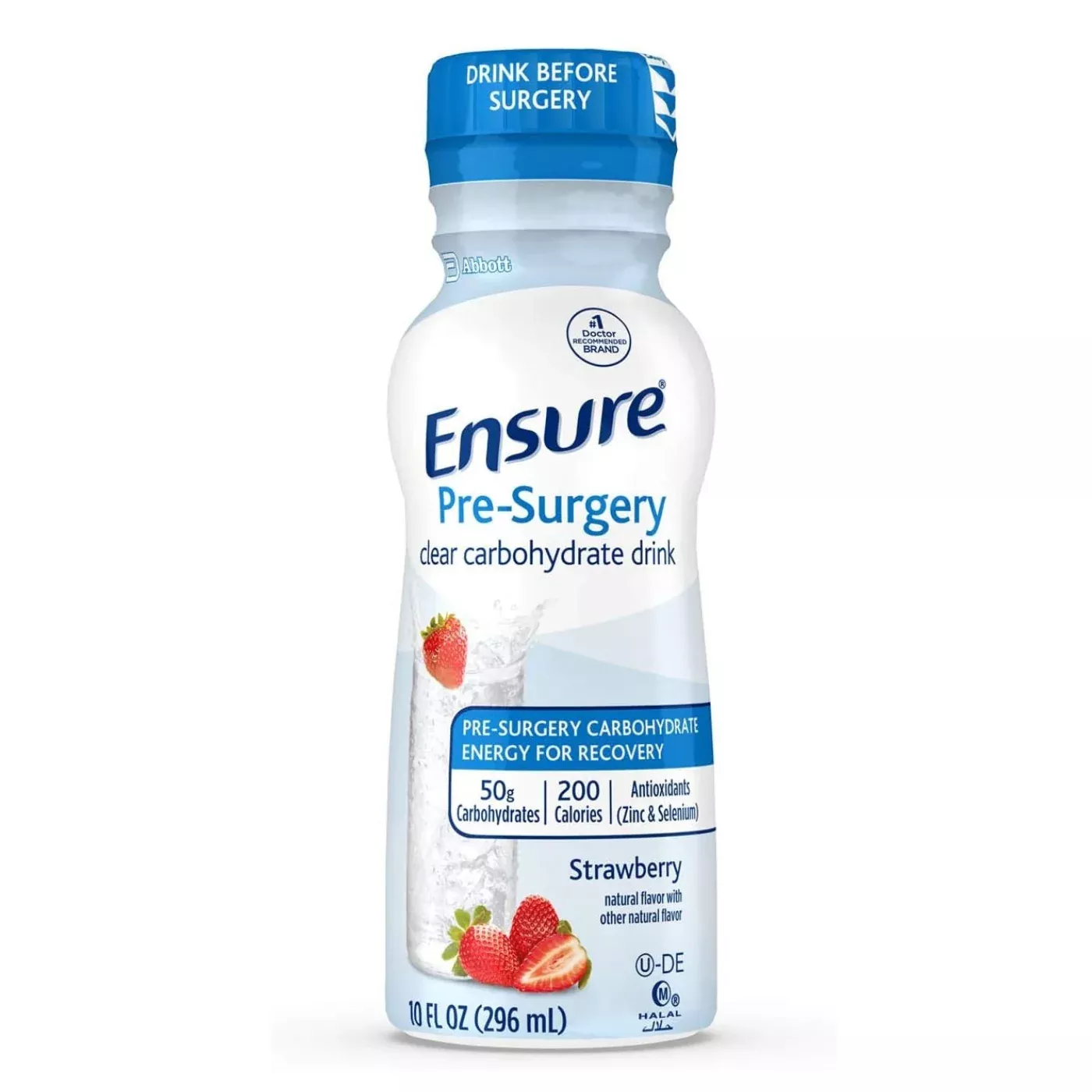 Ensure Pre-Surgery Clear Carbohydrate Drink Strawberry Flavor