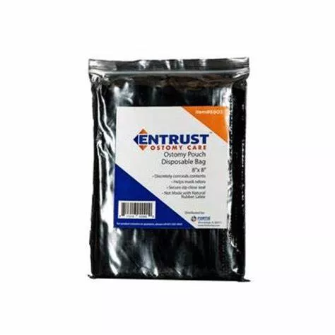 Entrust 8" Closed Pouch, Beige, 1-3/4", With Belt Tabs- Box of 30