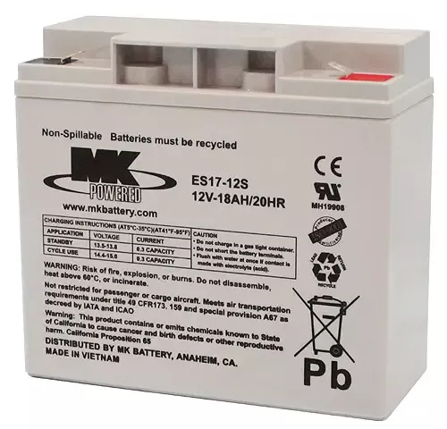 ES17-12 12V 18Ah NB Replacement Battery (Each)