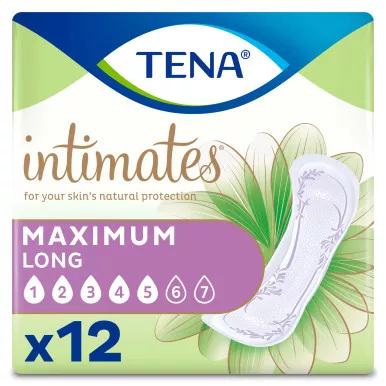 Essity 54268 - TENA Intimates Maximum Long Pads, 12 Count, 15"