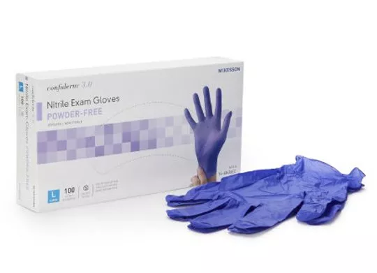Exam Glove McKesson Confiderm 3.0 NonSterile Nitrile 100/BX