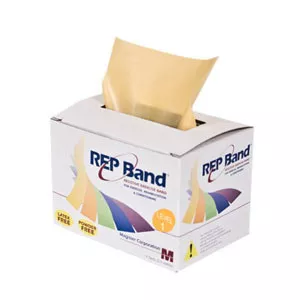 Fabrication Enterprises 10-1074 - Rep Band Exercise Band, Peach, 6 yd. Roll