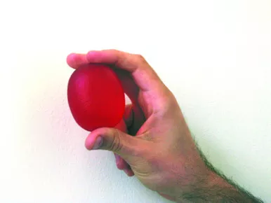 Fabrication Enterprises 10-1492 - Squeeze Ball CanDo Red Standard Size Light Resistance