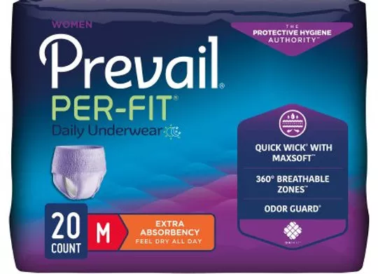 Female Adult Underwear Prevail Pull On Moderate Absorbency