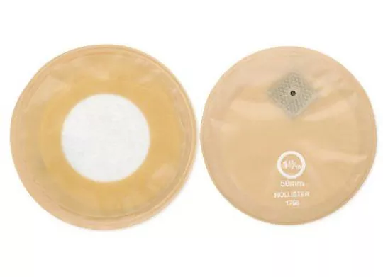 Filtered Stoma Cap Contour I™ Beige Odor-Barrier Pouch with SoftFlex