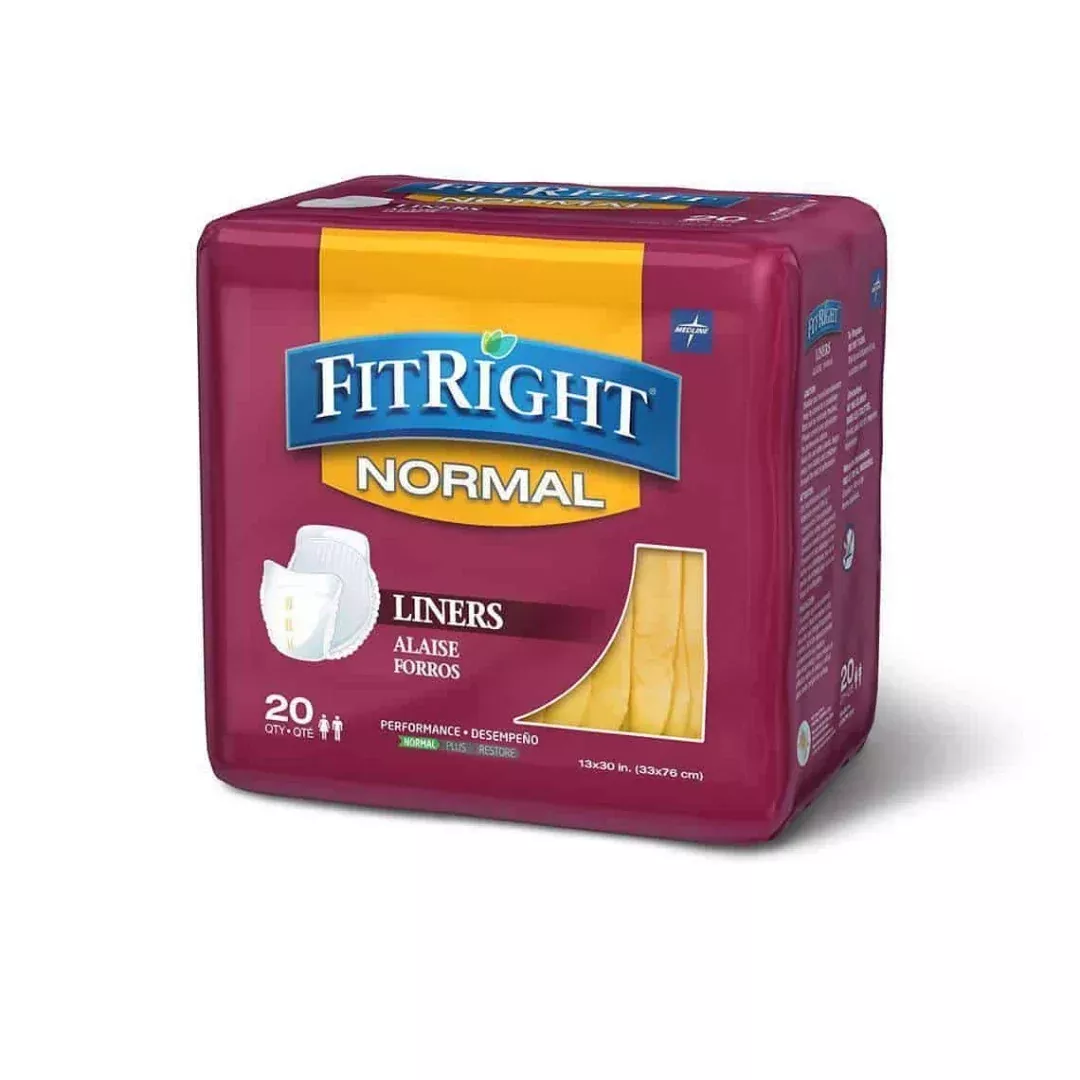 FitRight Incontinence Liners for Adults - Case of 80