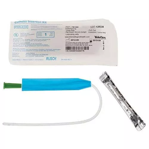 Flocath Quick Female Closed System Catheter Kit 12 Fr 7"- 1 Each