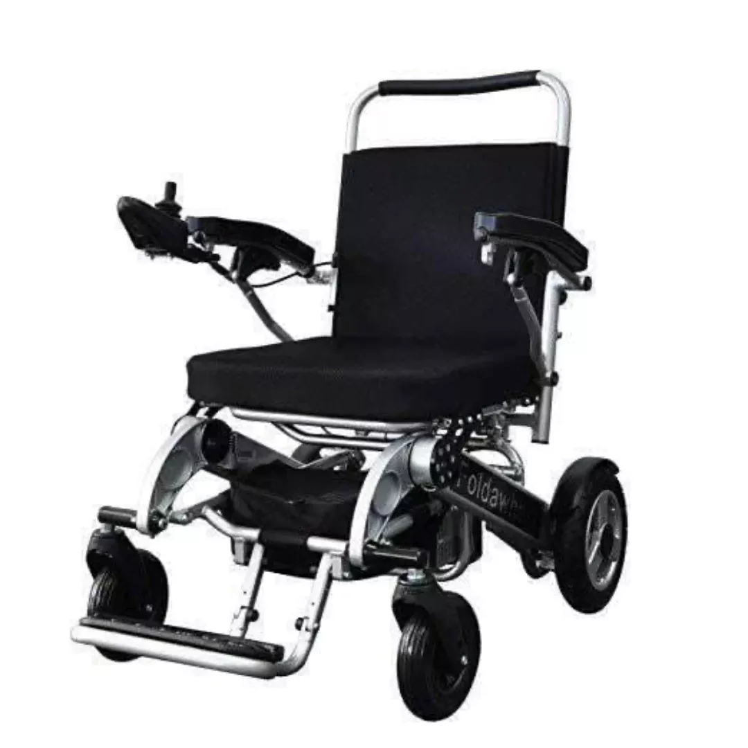 Foldawheel Electric Lightweight Folding Power Chair with Long Range Battery - Only 55 lbs