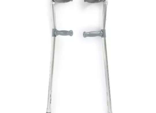 Forearm Crutches Adult Steel Frame 300 lbs. Weight Capacity
