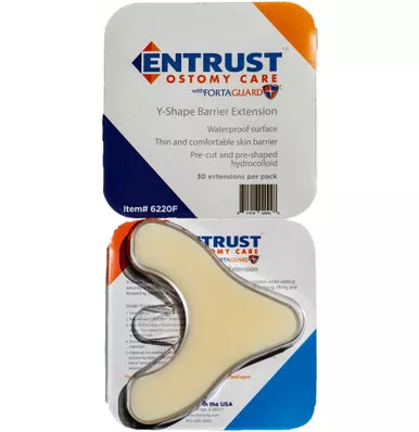 Fortis 6220F - Entrust "Y" Shape Pre-Cut Barrier Extensions With Fortaguard, Latex-Free
