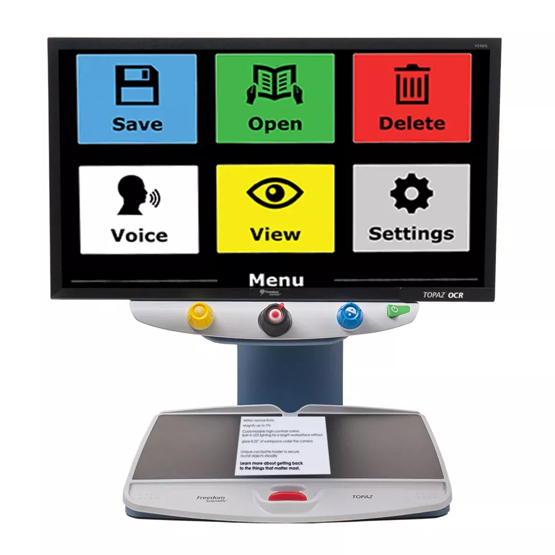 Freedom Scientific Topaz EZ HD Desktop Video Magnifier - 64x Magnification