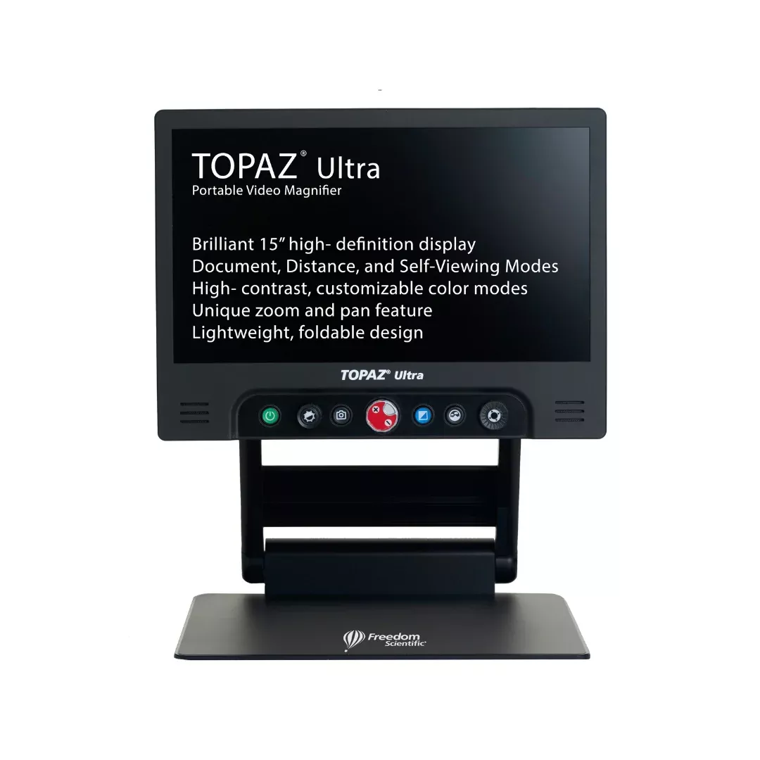 Freedom Scientific TOPAZ Ultra Folding Portable Magnifier - Full HD