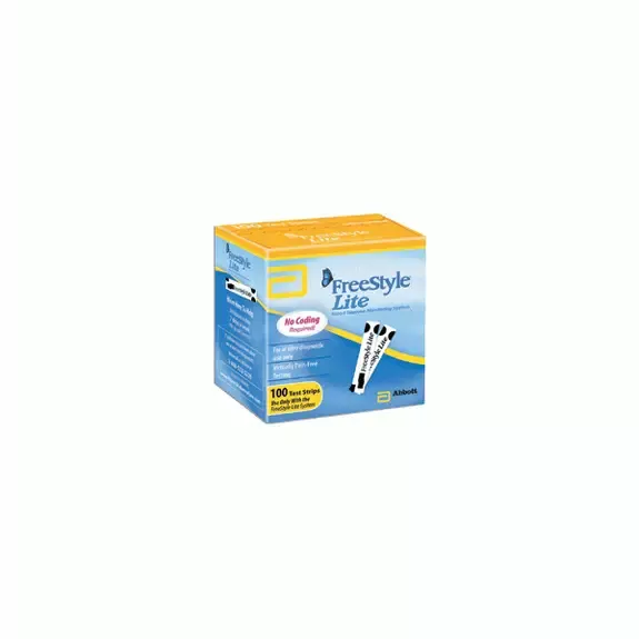 Freestyle Lite Blood Glucose Test Strip (100 Count)- Box of 100