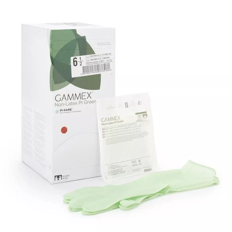 Gammex Non-Latex PI Green Polyisoprene Surgical Glove