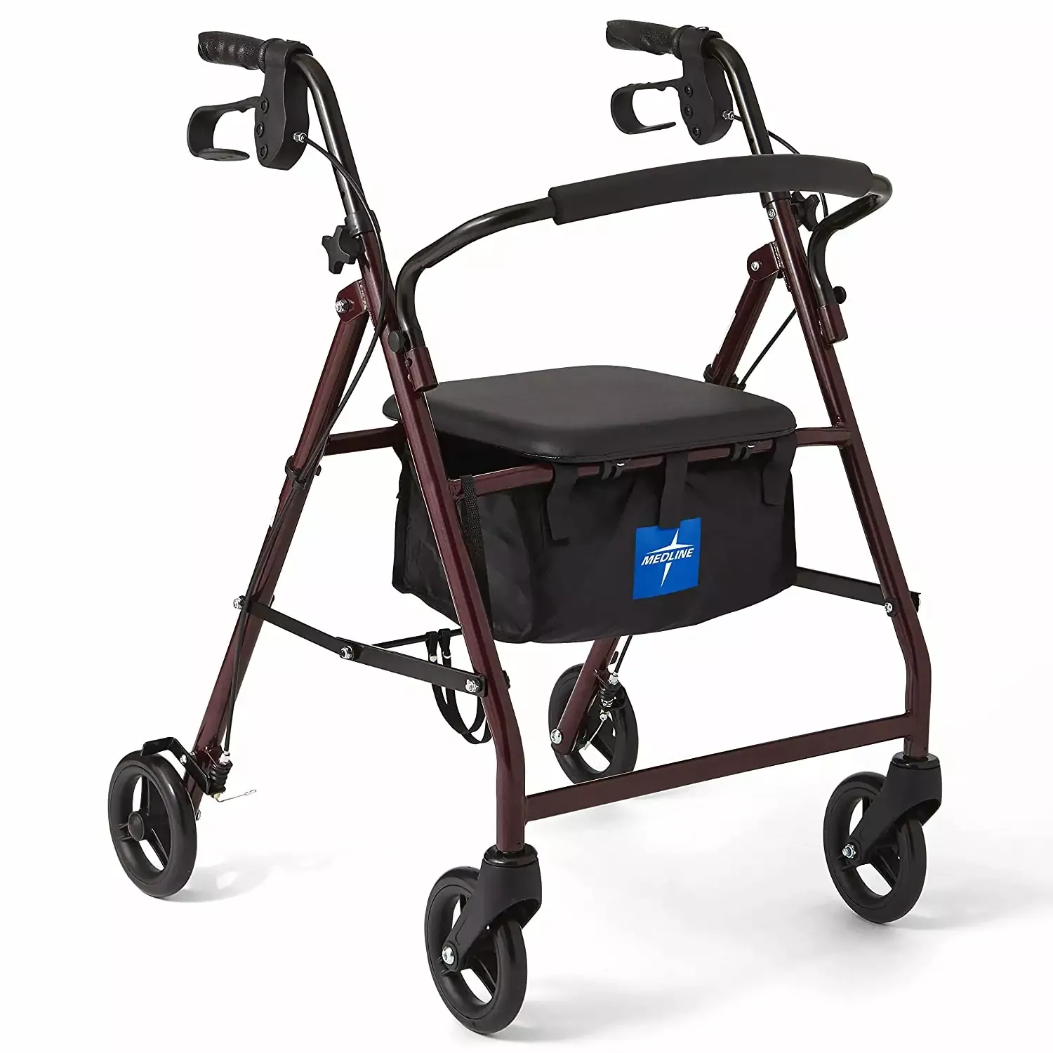 Guardian Rollator -Burgundy - 8" Wheels - Open Box