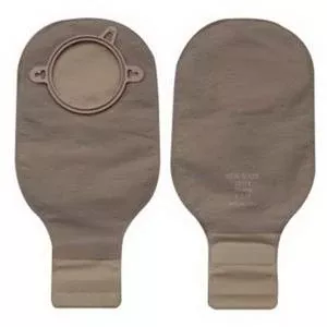 Hollister 18113 New Image 12" Two-Piece Drainable Pouch, Lock 'n Roll Closure, Beige, Flange 2(1/4)", Red, Box of 10
