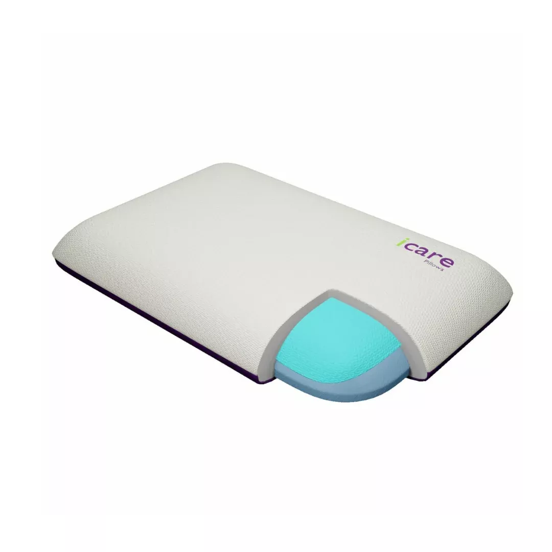 iCare Medical Classic Pillow - Breathable Fabric with Cooling Gel Insert