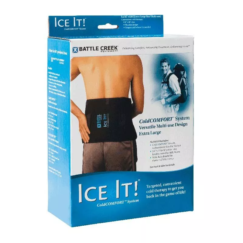 Ice It! Coldcomfort Ice Pack Wrap With 3 Cold Packs 9" X 20"- 1 Each