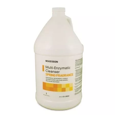 Instrument Cleanser - Multi-Enzymatic Instrument Detergent Liquid 1 Gallon Jug Spring Fresh Scent
