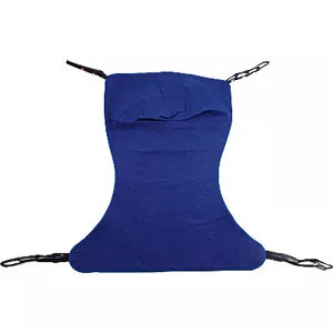 Invacare R117 - Reliant Full Body Solid Fabric Sling without Commode Opening, X-Large, Blue, Polyester/Nylon