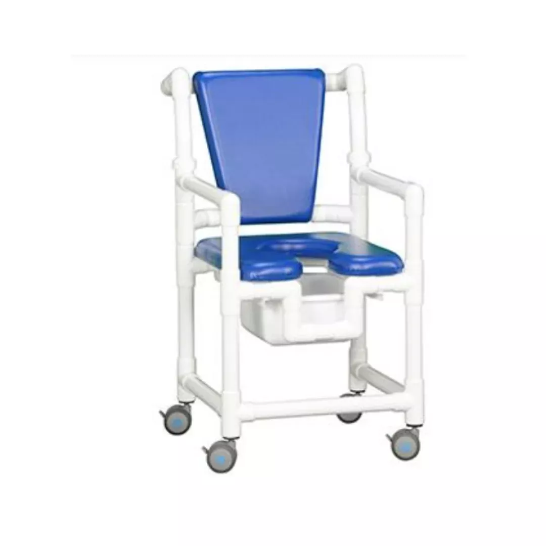 IPU Comfort PVC Rolling Shower Chair Commode