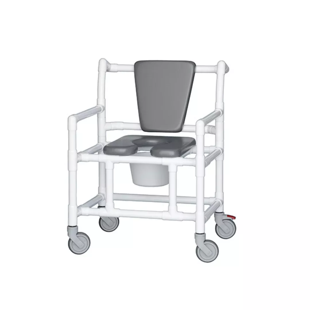 IPU Value Line Bariatric PVC Rolling Shower Chair Commode