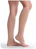 Juzo 2001ADR414 - Knee High, 20-30, Reg, Beige, Open Toe, Size 4