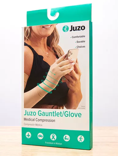 Juzo 2301ACFSM - Juzo Gauntlet with Finger Stubs, 20-30, Medium, Beige