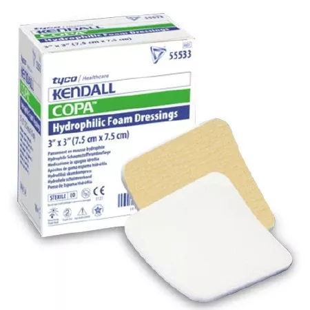 Kendall Adhesive without Border Foam Dressing