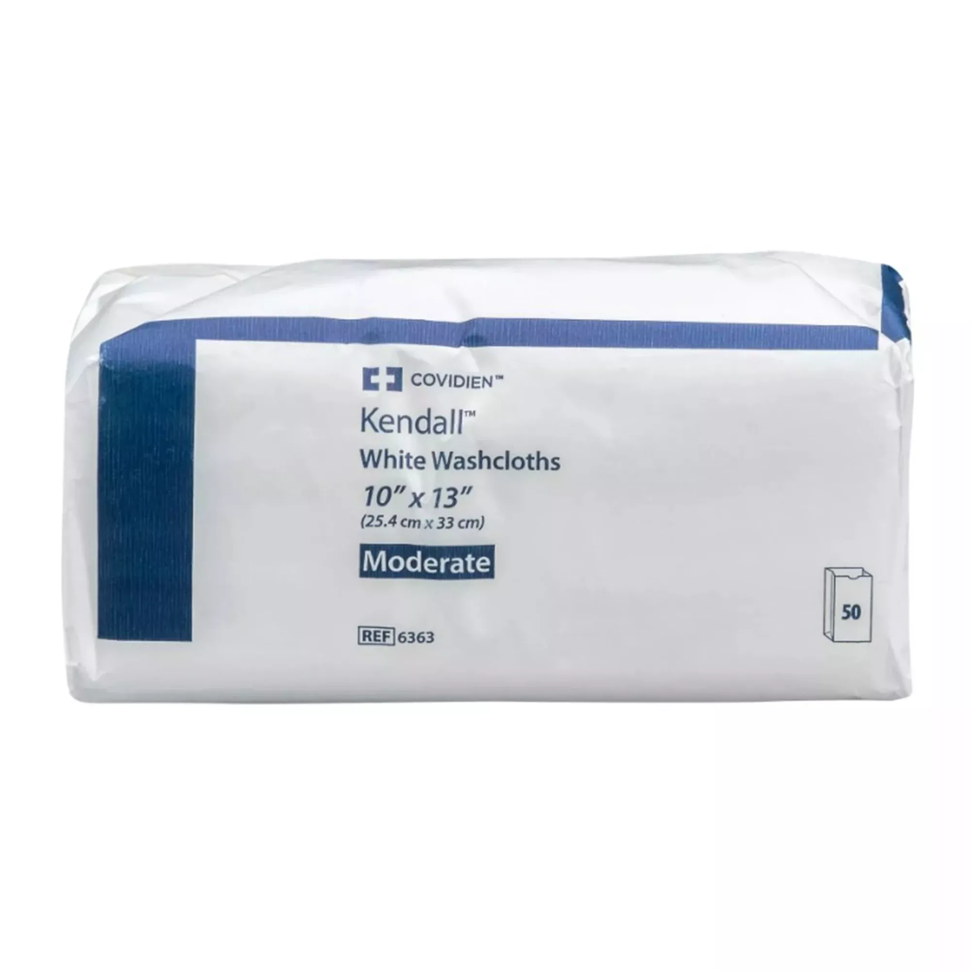 Kendall White Washcloth 10" X 13"- Package of 50