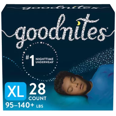 Kimberly Clark 53378 - Goodnites Youth Pants for Boys, X-Large, Giga Pack, Replaces Item 6940533