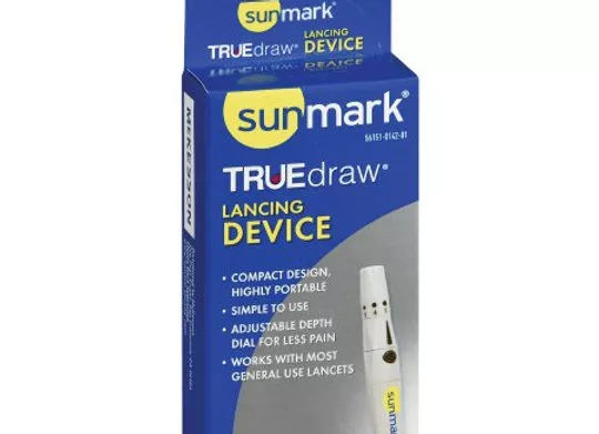 Lancing Device Sunmark Push Button Activation Multiple Sites