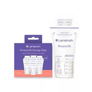 Lansinoh Breastmilk Storage Bags, 100 Ct.- Box of 100