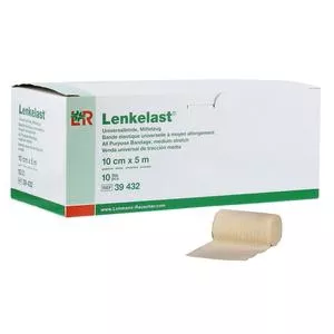 Lenkelast All Purpose Medium Stretch Bandage, 4 X 5.5 Yds Stretched- Box of 12
