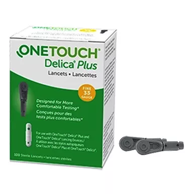 Lifescan 024-008 - OneTouch Delica Plus Lancet 33G (100 count)